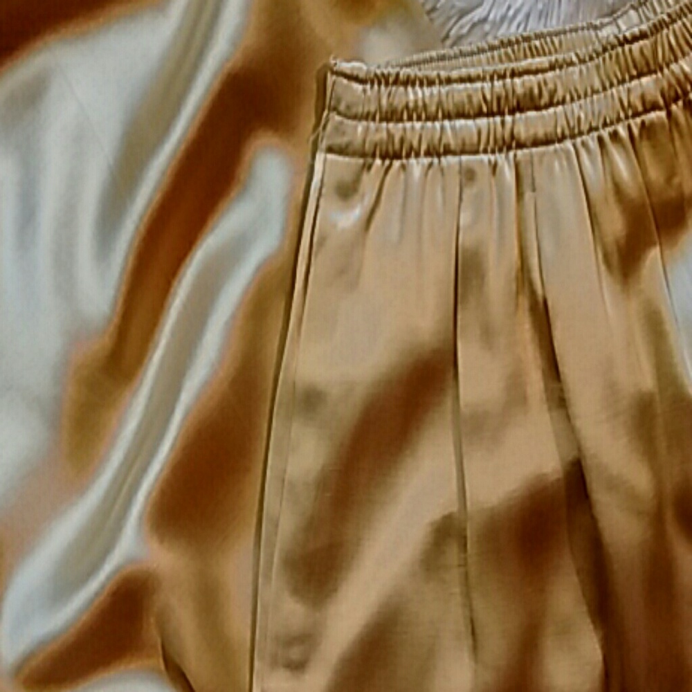 Gold Satin Pants!